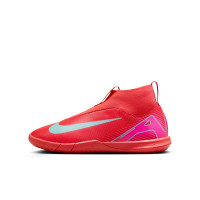 Nike Zoom Mercurial Superfly Academy 10 Indoor Football Shoes (IN) Kids Red Turquoise Pink