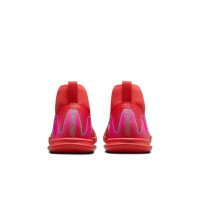 Nike Zoom Mercurial Superfly Academy 10 Indoor Football Shoes (IN) Kids Red Turquoise Pink