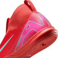 Nike Zoom Mercurial Superfly Academy 10 Indoor Football Shoes (IN) Kids Red Turquoise Pink