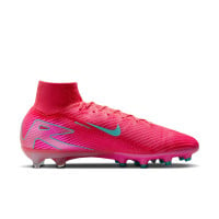 Nike Zoom Mercurial Superfly Elite 10 Artificial Grass Football Shoes (AG) Red Turquoise Pink