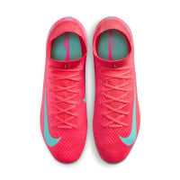 Nike Zoom Mercurial Superfly Elite 10 Artificial Grass Football Shoes (AG) Red Turquoise Pink