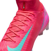 Nike Zoom Mercurial Superfly Elite 10 Artificial Grass Football Shoes (AG) Red Turquoise Pink