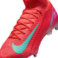 Nike Zoom Mercurial Superfly Elite 10 Iron Stud Football Shoes (SG) Red Turquoise Pink