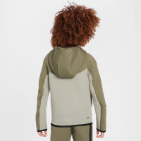 Nike Tech Fleece Vest Sportswear Kids Olijfgroen Grijs Zwart