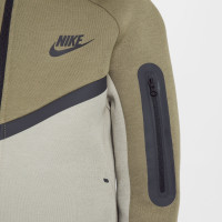 Nike Tech Fleece Sportswear Trainingspak Kids Donkergroen Olijfgroen Zwart