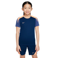 Nike Strike Training Shirt Kids Dark Blue Orange