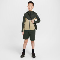 Nike Tech Fleece Vest Sportswear Kids Beige Dark Green Black