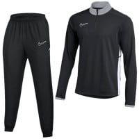 Nike Academy 25 1/4-Zip Tracksuit Black Grey White