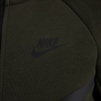 Nike Tech Fleece Tracksuit Sportswear Kids Dark Green Black