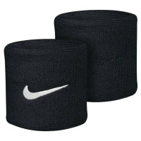 Nike Swoosh 2-Pack Wristband Black White