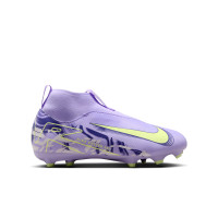 Nike Zoom Mercurial Superfly Academy 10 Gras / Kunstgras Voetbalschoenen (MG) Kids Lichtpaars Lichtgeel