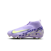 Nike Zoom Mercurial Superfly Academy 10 Gras / Kunstgras Voetbalschoenen (MG) Kids Lichtpaars Lichtgeel