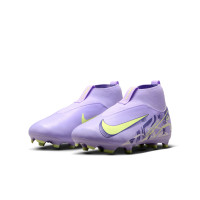 Nike Zoom Mercurial Superfly Academy 10 Gras / Kunstgras Voetbalschoenen (MG) Kids Lichtpaars Lichtgeel