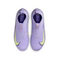 Nike Zoom Mercurial Superfly Academy 10 Gras / Kunstgras Voetbalschoenen (MG) Kids Lichtpaars Lichtgeel