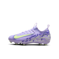 Nike Zoom Mercurial Vapor Academy 16 Gras / Kunstgras Voetbalschoenen (MG) Kids Lichtpaars Lichtgeel