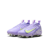 Nike Zoom Mercurial Vapor Academy 16 Gras / Kunstgras Voetbalschoenen (MG) Kids Lichtpaars Lichtgeel