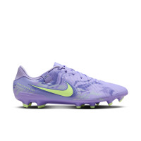 Nike Tiempo Legend Academy 10 Gras / Kunstgras Voetbalschoenen (MG) Lichtpaars Lichtgeel