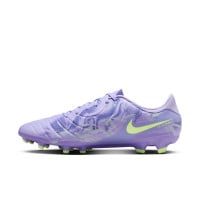 Nike Tiempo Legend Academy 10 Gras / Kunstgras Voetbalschoenen (MG) Lichtpaars Lichtgeel