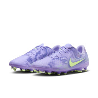 Nike Tiempo Legend Academy 10 Gras / Kunstgras Voetbalschoenen (MG) Lichtpaars Lichtgeel