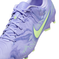 Nike Tiempo Legend Academy 10 Gras / Kunstgras Voetbalschoenen (MG) Lichtpaars Lichtgeel