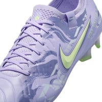 Nike Tiempo Legend Elite 10 Grass Football Shoes (FG) Light Purple Light Yellow