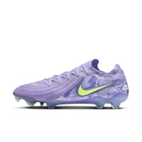 Nike Phantom GX Elite II Gras Voetbalschoenen (FG) Lichtpaars Lichtgeel