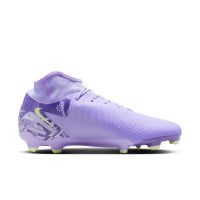 Nike Phantom Luna Academy II Grass/Artificial Grass Football Shoes (MG) Light Purple Light Yellow