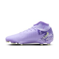 Nike Phantom Luna Academy II Grass/Artificial Grass Football Shoes (MG) Light Purple Light Yellow