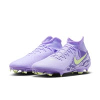 Nike Phantom Luna Academy II Grass/Artificial Grass Football Shoes (MG) Light Purple Light Yellow