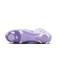 Nike Phantom Luna Academy II Grass/Artificial Grass Football Shoes (MG) Light Purple Light Yellow