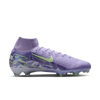 Nike Zoom Mercurial Superfly Elite 10 Grass Football Shoes (FG) Light Purple Light Yellow