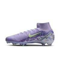 Nike Zoom Mercurial Superfly Elite 10 Grass Football Shoes (FG) Light Purple Light Yellow