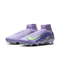 Nike Zoom Mercurial Superfly Elite 10 Grass Football Shoes (FG) Light Purple Light Yellow