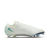 Nike Phantom GX II Elite Gras Voetbalschoenen (FG) Wit Smaragdgroen