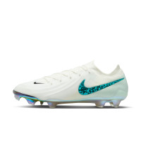 Nike Phantom GX II Elite Gras Voetbalschoenen (FG) Wit Smaragdgroen