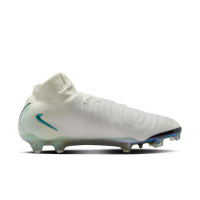 Nike Phantom Luna II Elite Gras Voetbalschoenen (FG) Wit Smaragdgroen