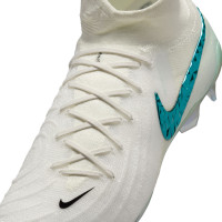 Nike Phantom Luna II Elite Gras Voetbalschoenen (FG) Wit Smaragdgroen