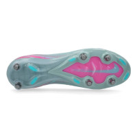 Nike Zoom Mercurial Vapor Elite 16 IJzeren-Nop Voetbalschoenen (SG) Pro Player Lichtblauw Felroze
