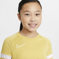 Nike Academy 21 Training Shirt Kids Gold White